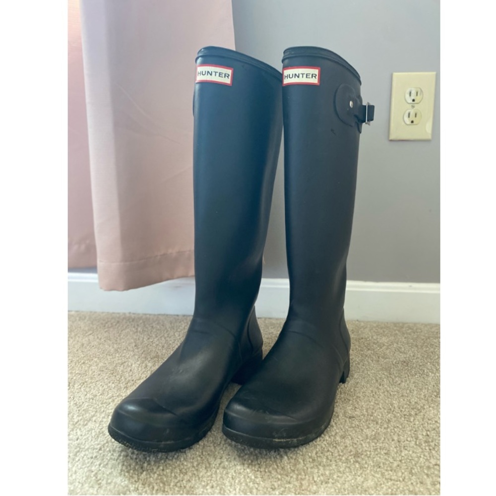 Tall Matte Hunter Rain Boots